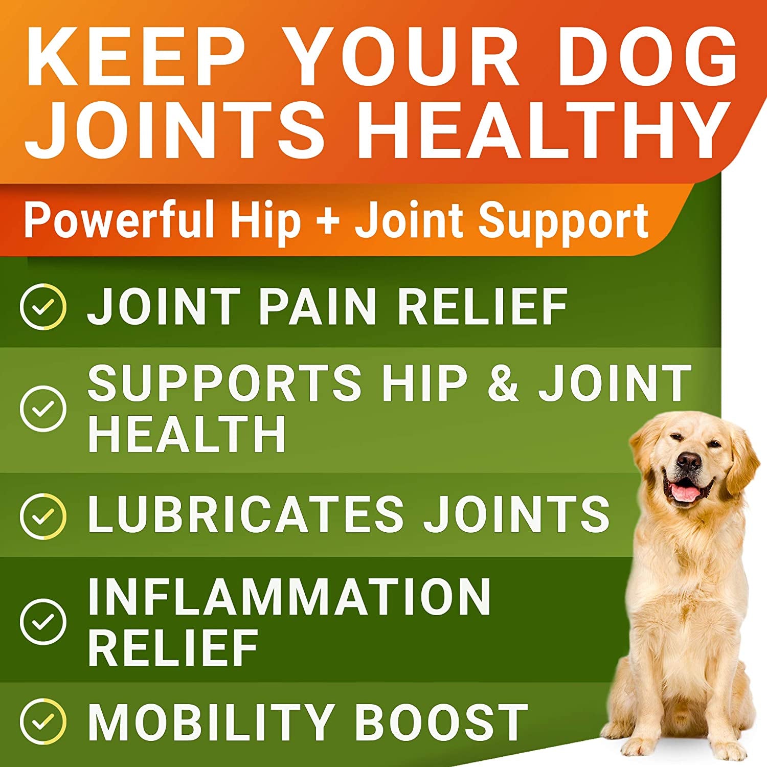 Glucosamine Treats for Dogs - Joint Supplement W/Omega-3 Fish Oil - Chondroitin, MSM - Advanced Mobility Chews - Joint Pain Relief - Hip & Joint Care - Chicken Flavor - Made in USA